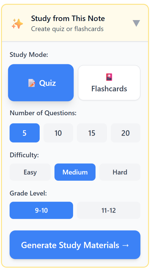 Custom Quizzes